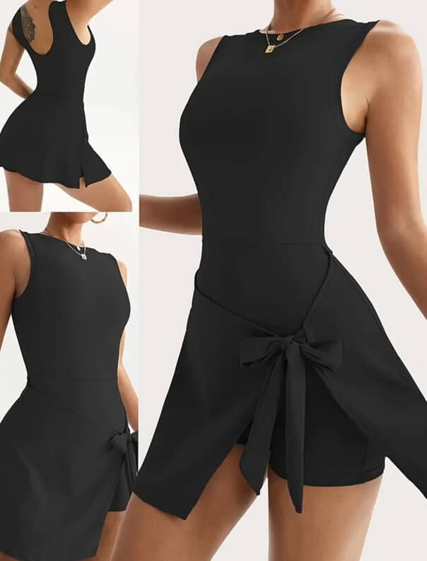 Black Gym Wear with Shorts, original product photo 2